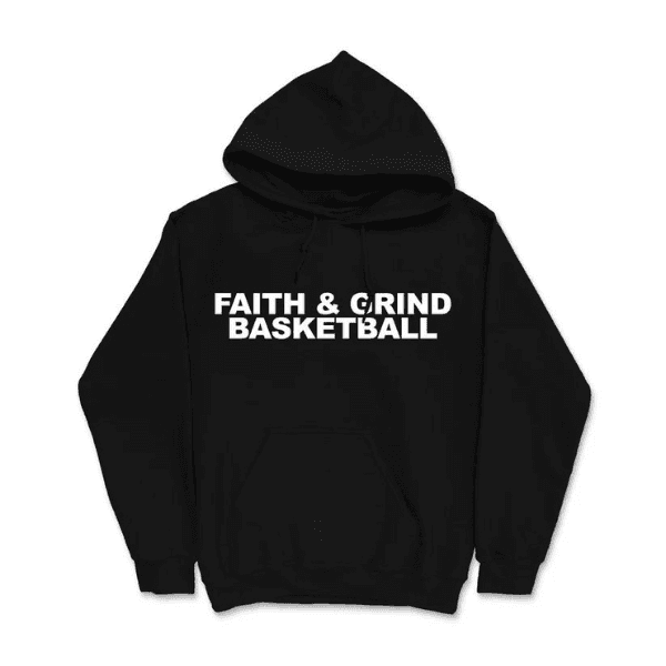 Youth and player Faith and Grind basketball hoodie – Westchester NY youth basketball apparel