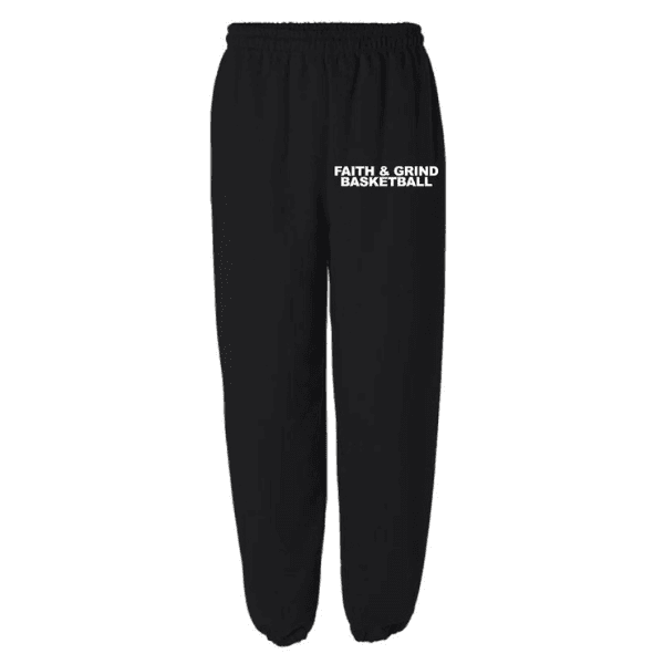 Youth and player Faith and Grind basketball sweatpants – Westchester NY youth basketball apparel